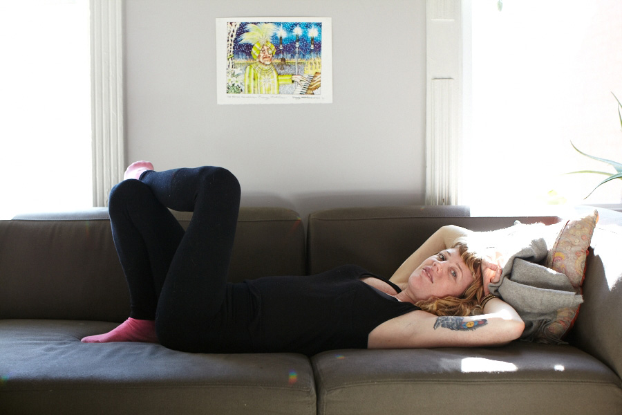 Jennifer MacFarlane at home in Brooklyn.